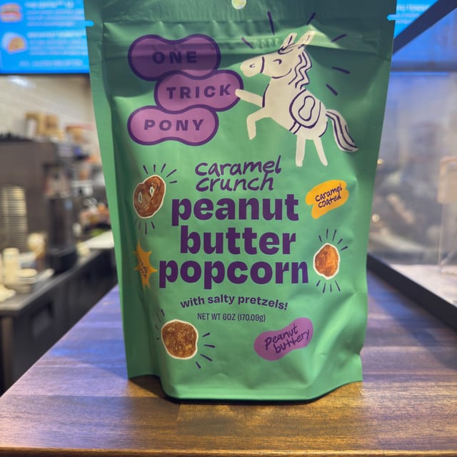 One Trick Pony - Peanut Butter and Caramel Crunch Popcorn.