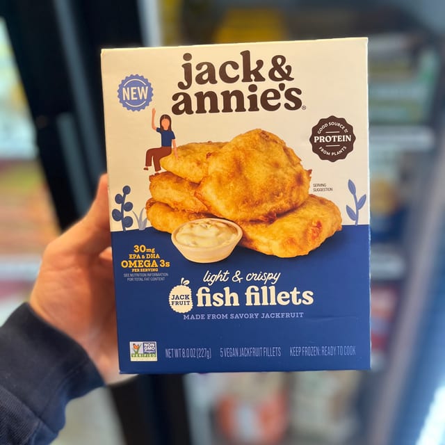 Jack & Annie's - Light & Crispy Jackfruit Fish Fillets.
