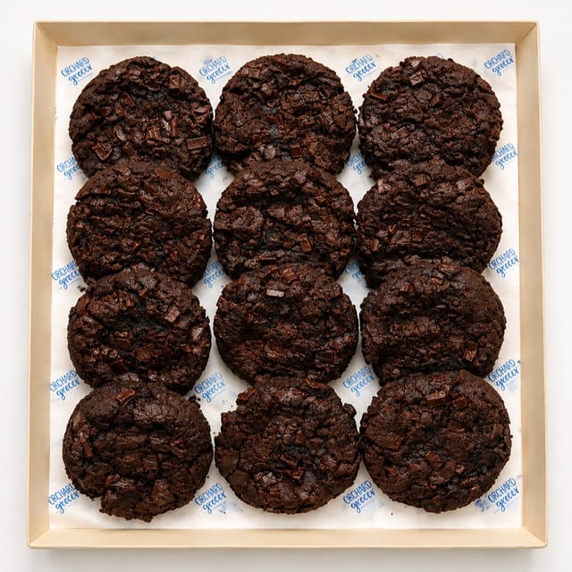 Dozen Double Chocolate Chunk Cookies.