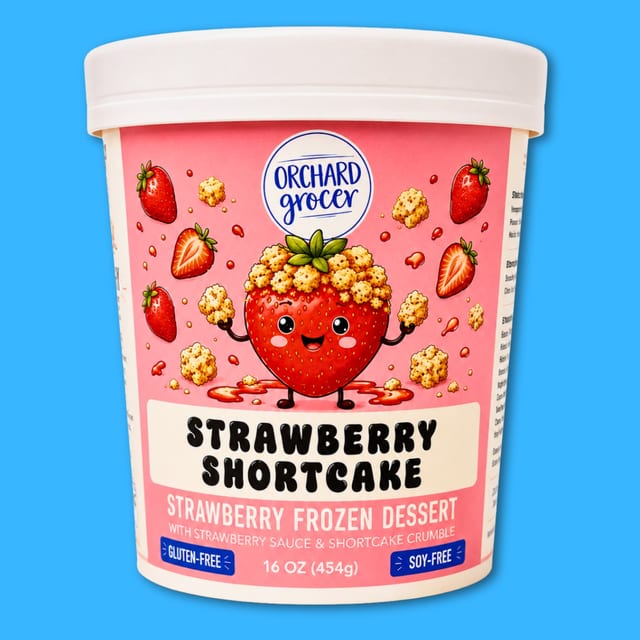 Strawberry Shortcake Ice Cream Pint.