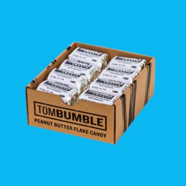 Tombumble - Smooth Peanut Butter Flake Candy with Chocolate.