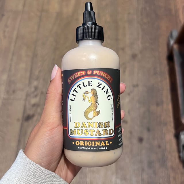 Little Zing Danish Mustard – Garlic Miso Gourmet Mustard.