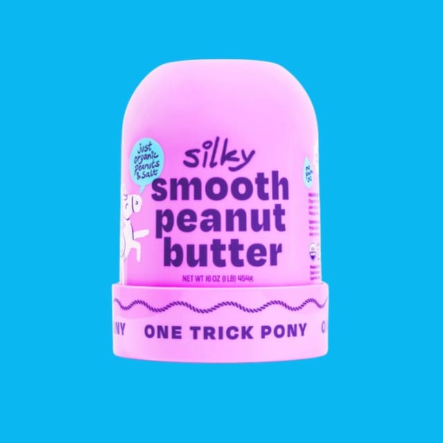 One Trick Pony Silky Smooth Peanut Butter.