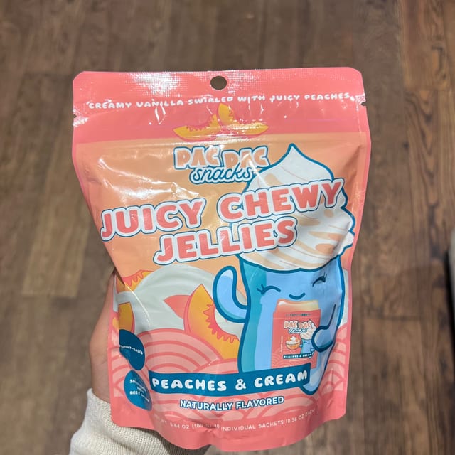 Pac Pac Snacks - Peaches & Cream Jellies.