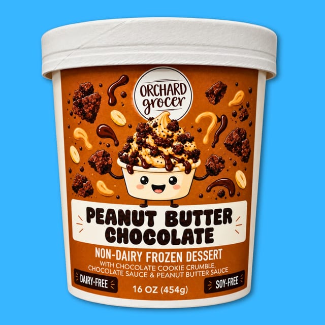 Peanut Butter Chocolate Ice Cream Pint.