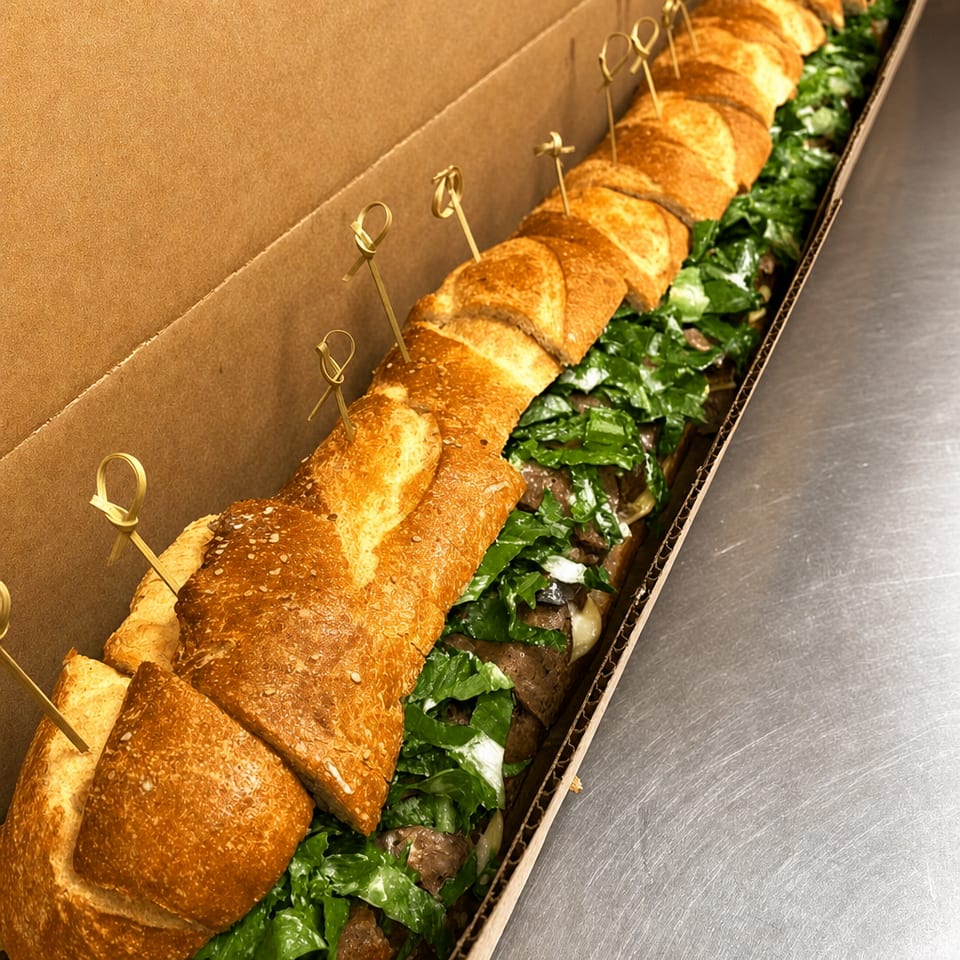 Catering - The 3-Foot Monty Sandwich.