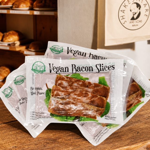 All Vegetarian, Inc. - Vegan Bacon Slices.