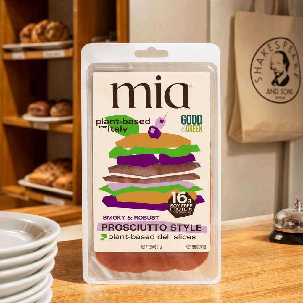 Mia Green Foods - Prosciutto-Style Deli Slices.
