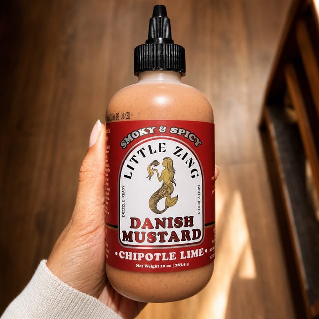 Little Zing Danish Mustard – Smoky Spicy Chipotle Pepper.
