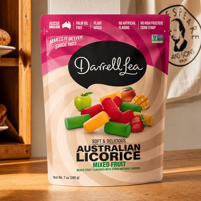 Darrell Lea - Soft Australian Mixed Fruit Licorice.