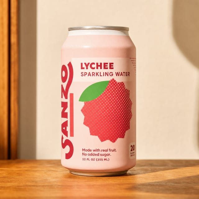 Sanzo - Lychee Sparkling Water.