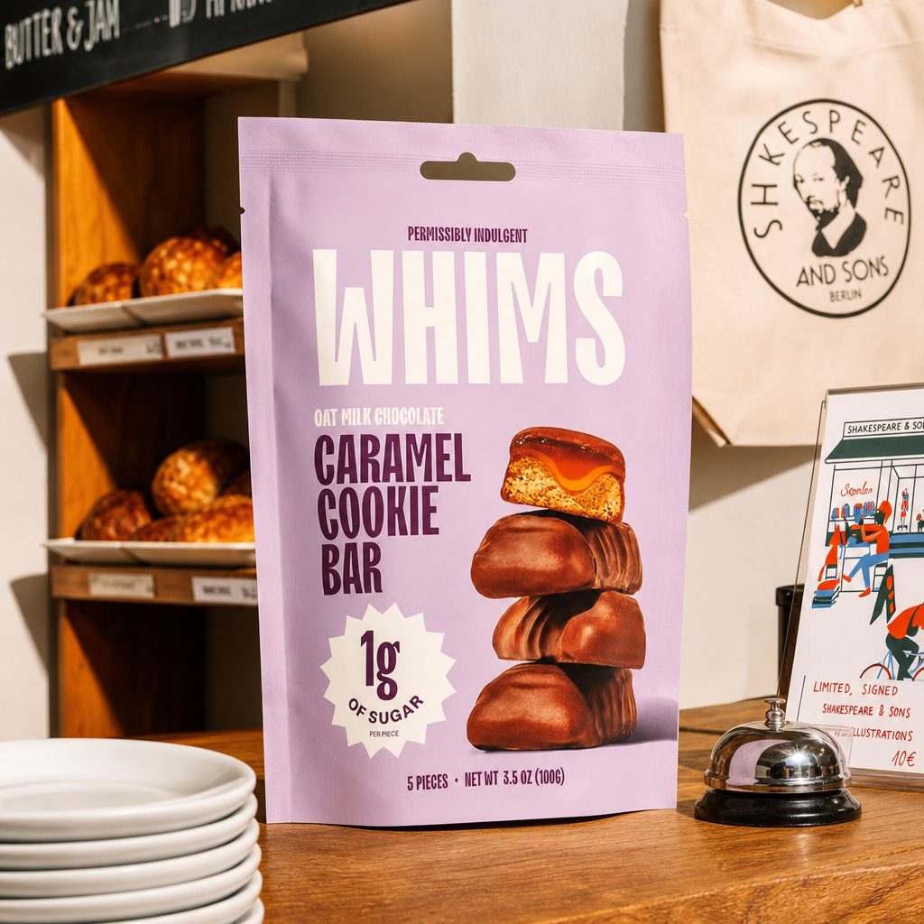 Whims - Caramel Cookie Bar.