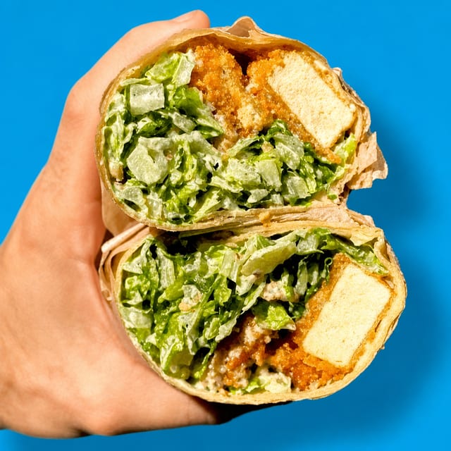 The Chick'n Caesar Wrap.